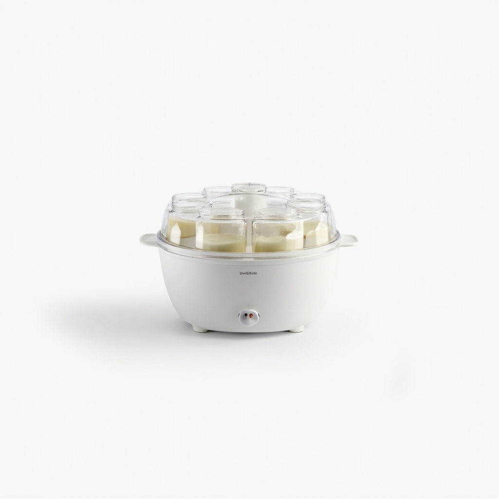 Yoghurtmaker met 7 glazen potjes